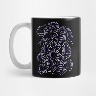 Purple Minimalist Geode Drawing Mug